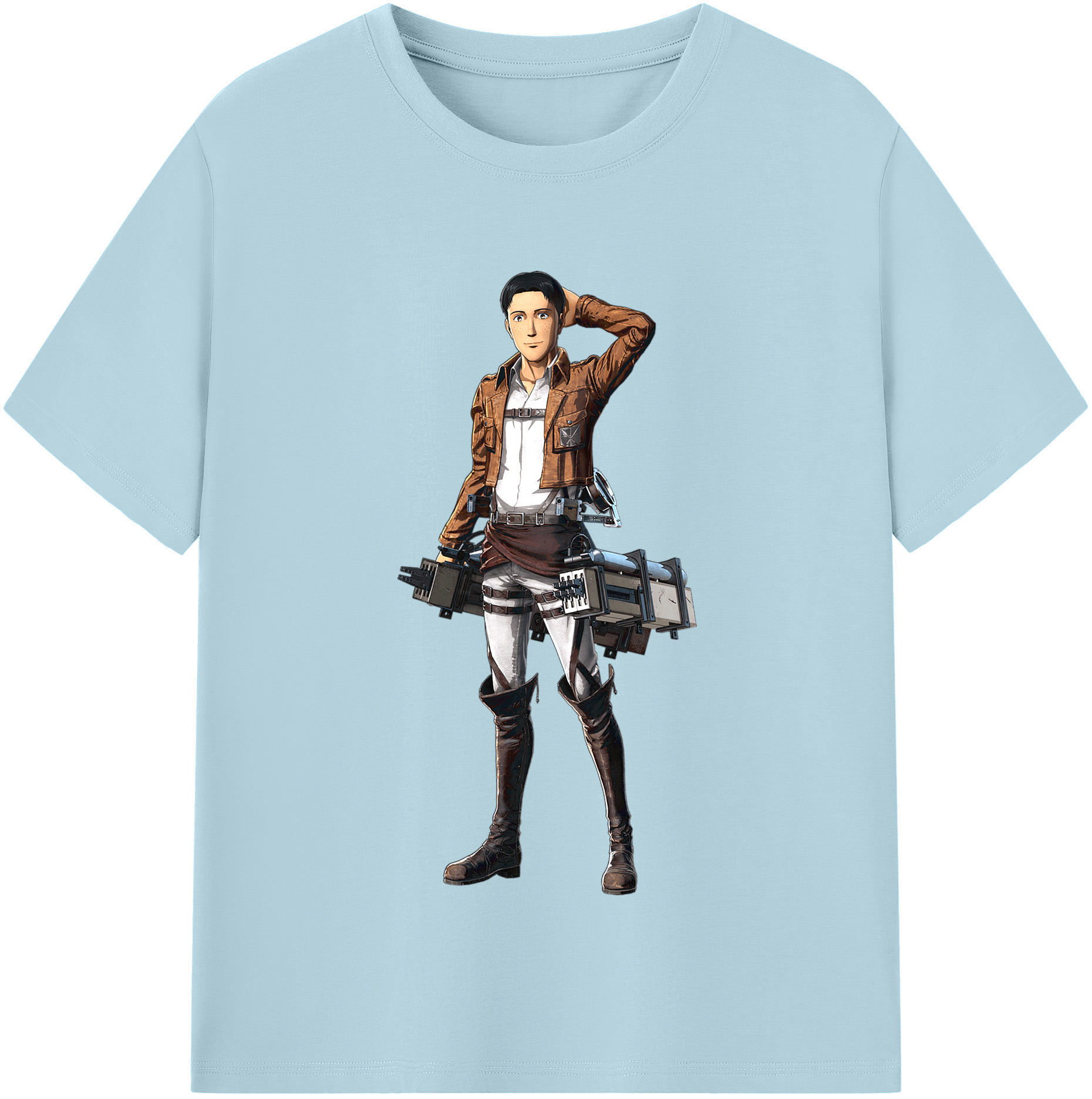（画像用） 進撃の巨人 Attack on Titan 綿100％半袖Tシャツ（フロントプリント）